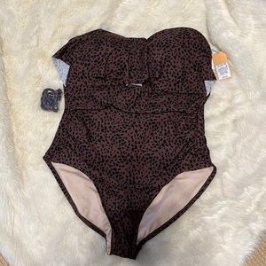 Kona sol animal print one piece